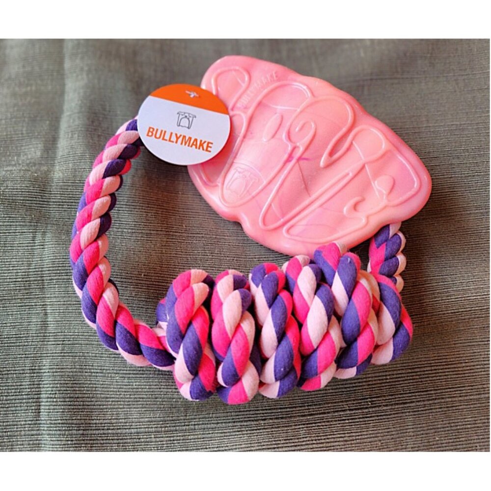 BULLYMAKE Dog Nylon Power Chew & Rope Set –  LOVE– NEW